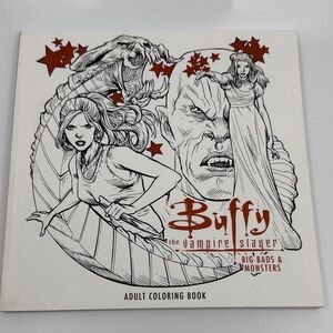 Buffy the Vampire Slayer Adult Coloring Book - Red and White